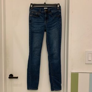 Dark blue straight leg jeans